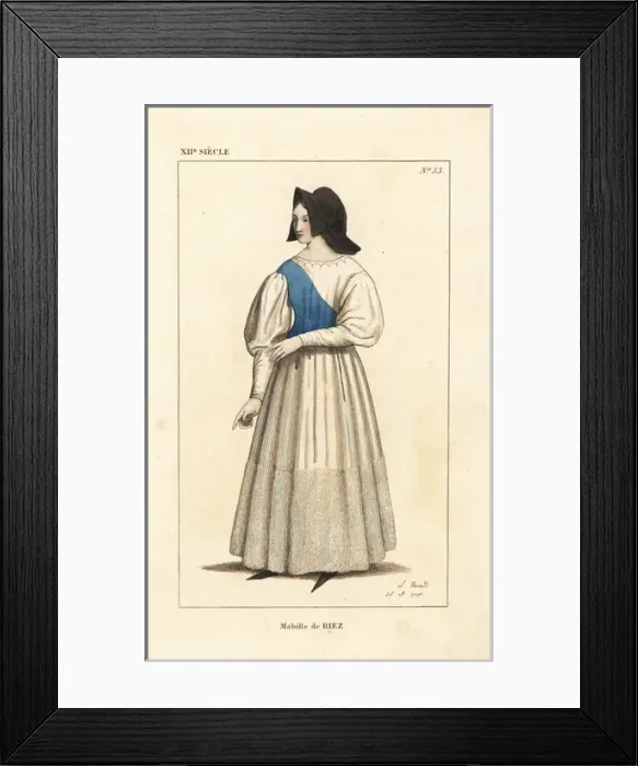 Framed Print : Mabille de Riez, French beauty at the court Framed Print : Mabille de Riez, French beauty at the court