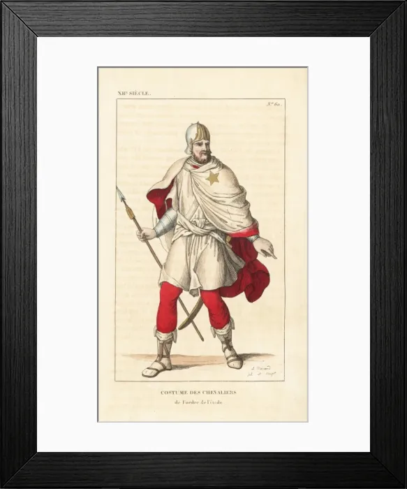Framed Print : Knight of the Order of the Star, founded in 1352 Framed Print : Knight of the Order of the Star, founded in 1352