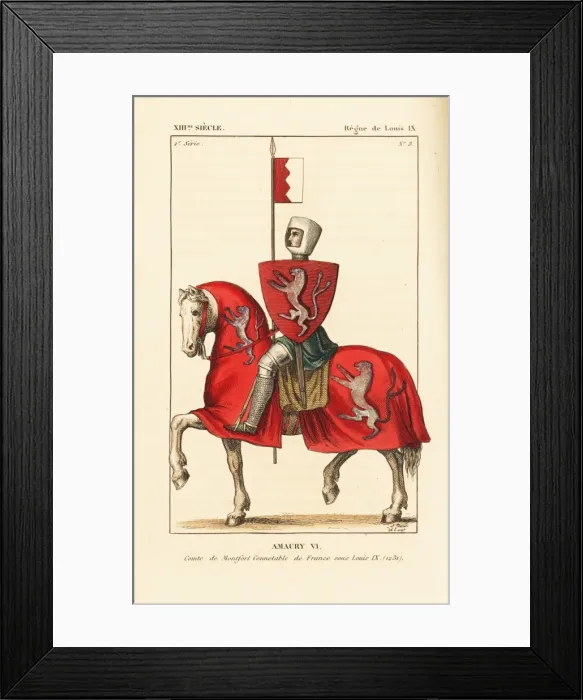 Framed Print : Amaury VI de Montfort, 1195-1241 Framed Print : Amaury VI de Montfort, 1195-1241