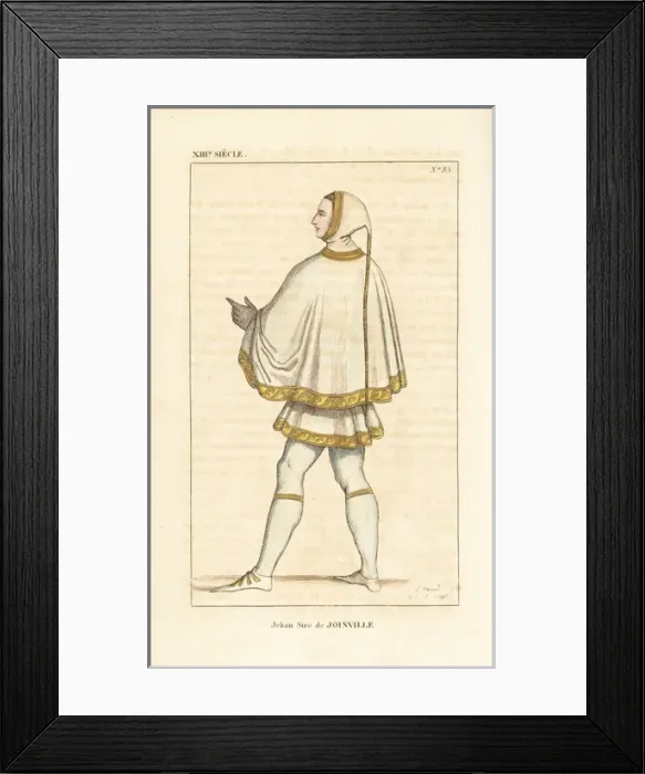 Framed Print : Jean de Joinville, French chronicler, 1224-1317 Framed Print : Jean de Joinville, French chronicler, 1224-1317
