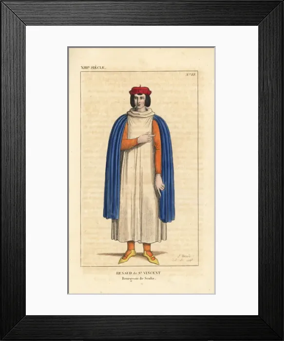 Framed Print : Renaud of Saint-Vincent, bourgeois of Senlis, died 1290 Framed Print : Renaud of Saint-Vincent, bourgeois of Senlis, died 1290
