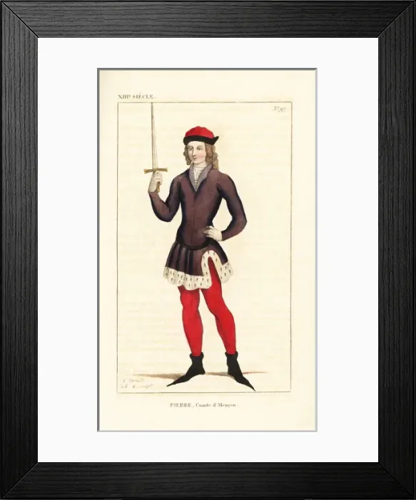 Framed Print : Peter I, Count of Alencon, 1251-1284 Framed Print : Peter I, Count of Alencon, 1251-1284