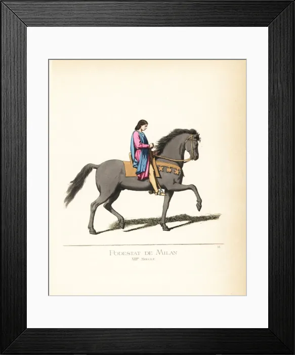 Framed Print : Oldrado da Tresseno, Podesta or Mayor of Milan Framed Print : Oldrado da Tresseno, Podesta or Mayor of Milan