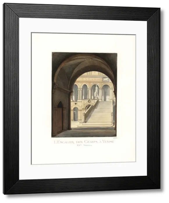 Framed Print : Giants staircase, Doges Palace, Venice Framed Print : Giants staircase, Doges Palace, Venice
