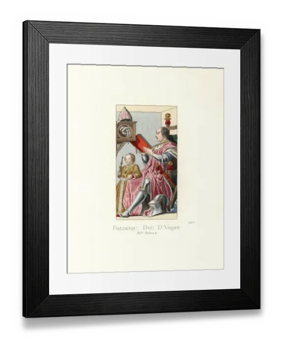 Framed Print : Federico da Montefeltro, Duke of Urbino, 15th century Framed Print : Federico da Montefeltro, Duke of Urbino, 15th century