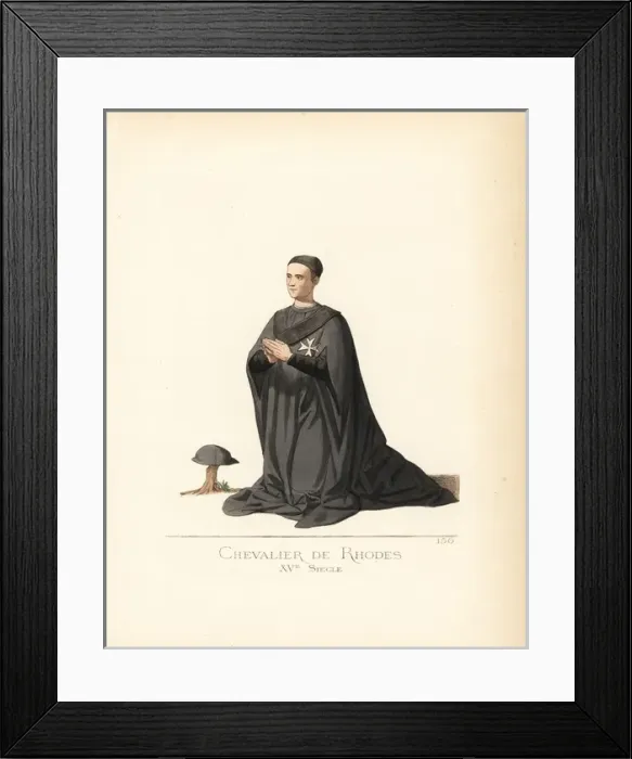 Framed Print : Portrait of Alberto Aringhieri, Hospitaler Framed Print : Portrait of Alberto Aringhieri, Hospitaler