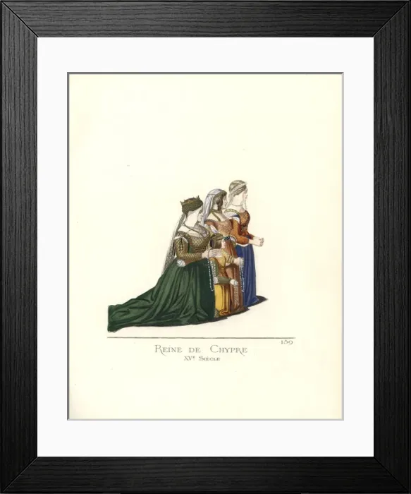 Framed Print : Catherine Cornaro, Queen of Cyprus with Venetian ladies Framed Print : Catherine Cornaro, Queen of Cyprus with Venetian ladies