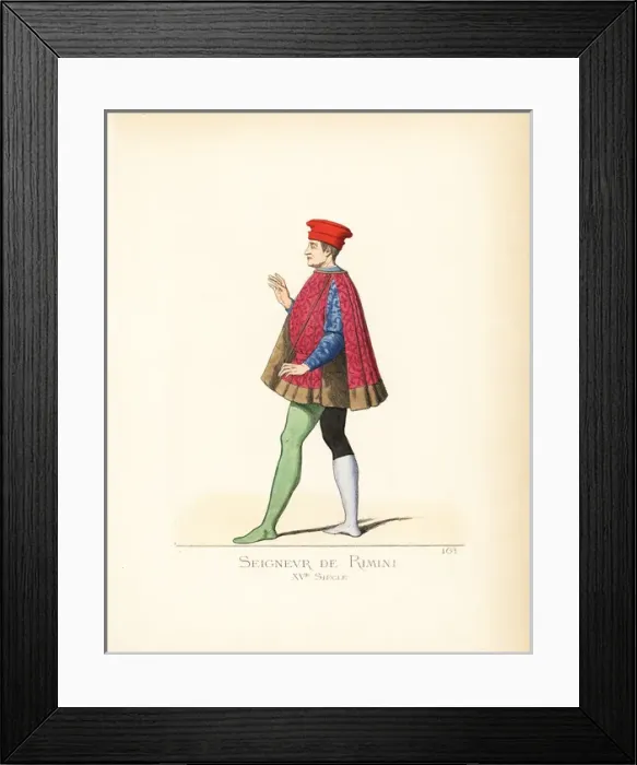Framed Print : Military costume of an officer in the court of Frederick III Framed Print : Military costume of an officer in the court of Frederick III