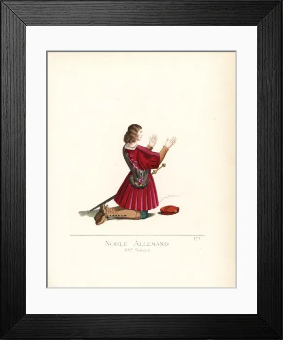 Framed Print : German nobleman, 15th century Framed Print : German nobleman, 15th century