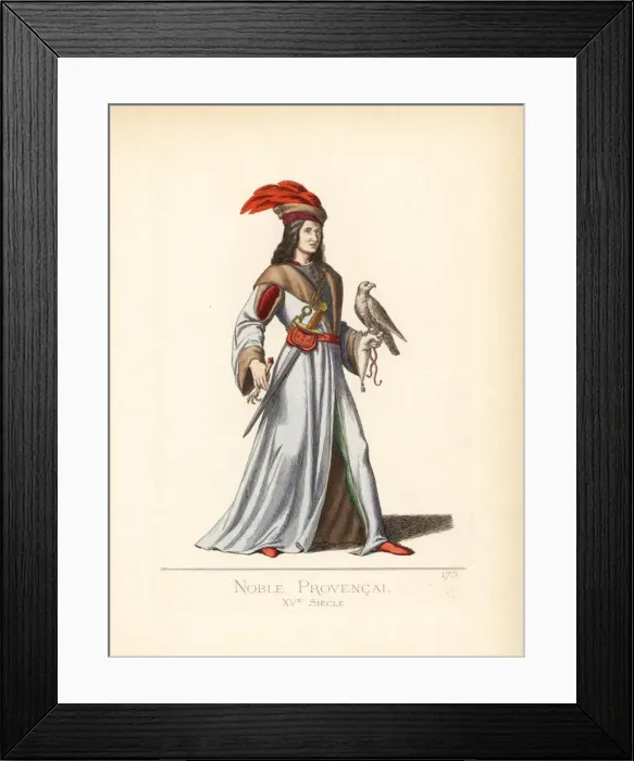 Framed Print : Nobleman of Provence, 15th century Framed Print : Nobleman of Provence, 15th century
