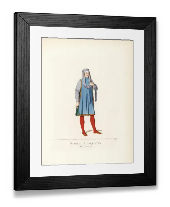 Framed Print : Nobleman of Florence, 15th century
