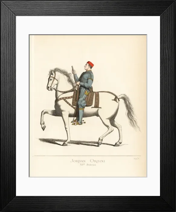 Framed Print : Giordano Orsini, Italian condottiere, died 1484 Framed Print : Giordano Orsini, Italian condottiere, died 1484