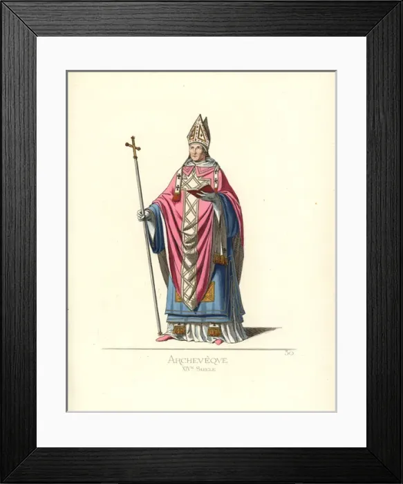 Framed Print : Archbishop, 14th century Framed Print : Archbishop, 14th century