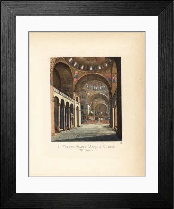 Framed Print : Saint Marks Basilica, Venice, 11th century Framed Print : Saint Marks Basilica, Venice, 11th century
