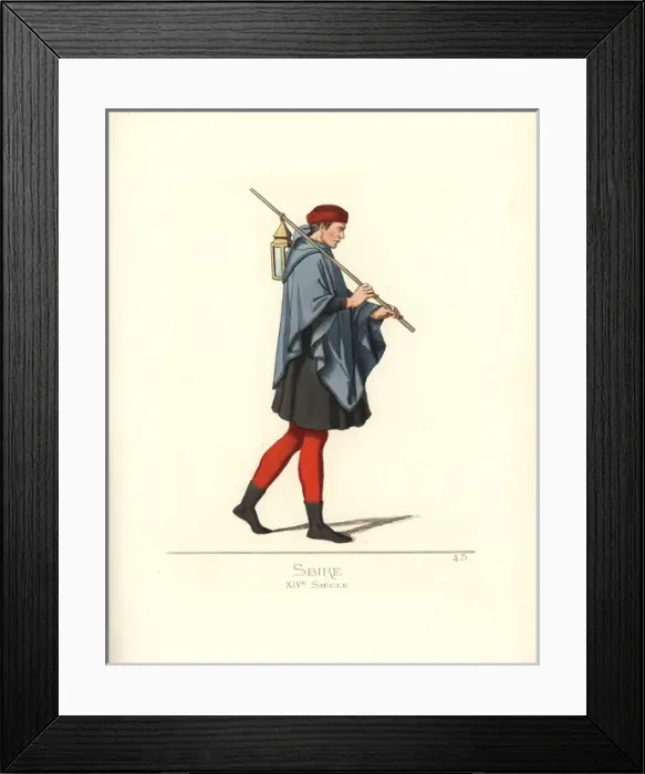 Framed Print : Sbirro or famiglio, Italian police agent with Framed Print : Sbirro or famiglio, Italian police agent with
