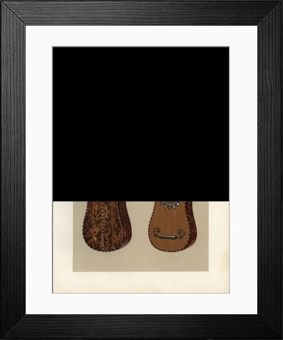 Framed Print : The 10-string Rizzio guitar in tortoiseshell with ivory Framed Print : The 10-string Rizzio guitar in tortoiseshell with ivory
