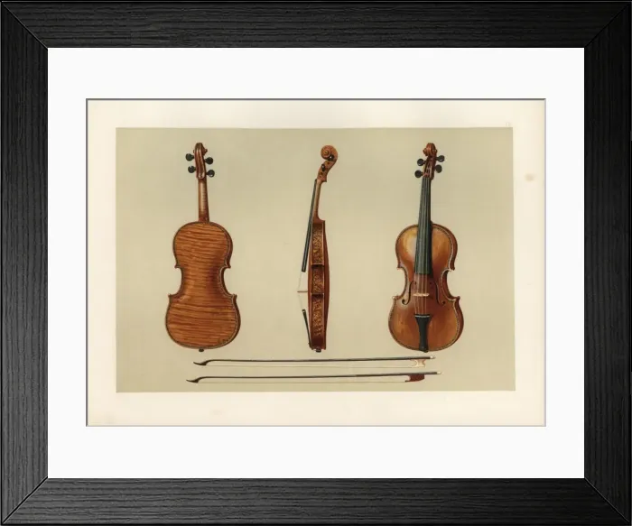 Framed Print : Violin bought by Samuel Hellier in 1679 Framed Print : Violin bought by Samuel Hellier in 1679