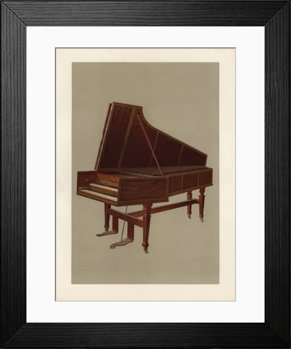 Framed Print : Empress harpsichord by Shudi and Broadwood, 1773 Framed Print : Empress harpsichord by Shudi and Broadwood, 1773
