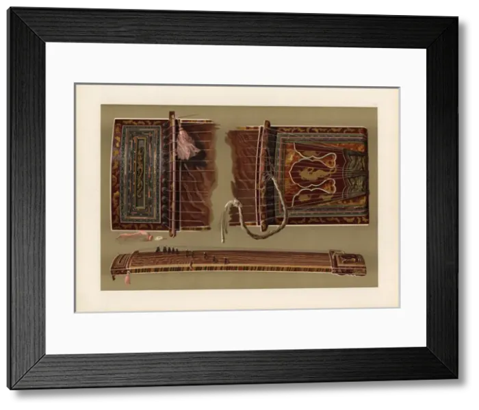 Framed Print : Japanese koto or 13-string harp made of kiri wood Framed Print : Japanese koto or 13-string harp made of kiri wood