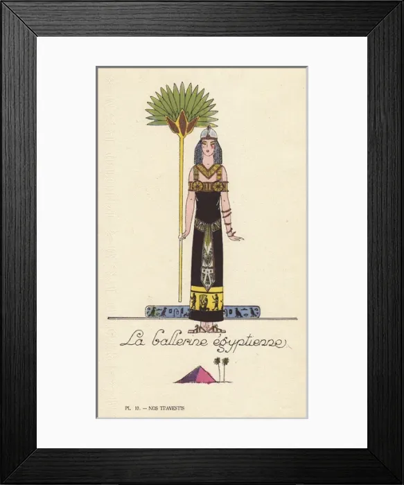 Framed Print : Woman in Egyptian dancer costume Framed Print : Woman in Egyptian dancer costume