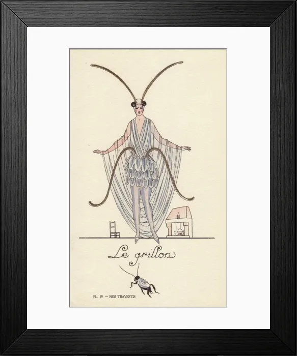 Framed Print : Woman in fancy dress costume as a cricket Framed Print : Woman in fancy dress costume as a cricket