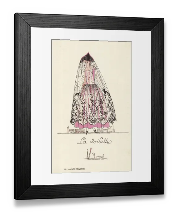 Framed Print : Woman in veil costume Framed Print : Woman in veil costume
