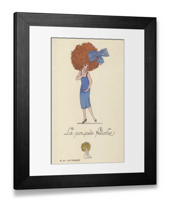 Framed Print : Woman in fancy dress costume as a fetish doll Framed Print : Woman in fancy dress costume as a fetish doll
