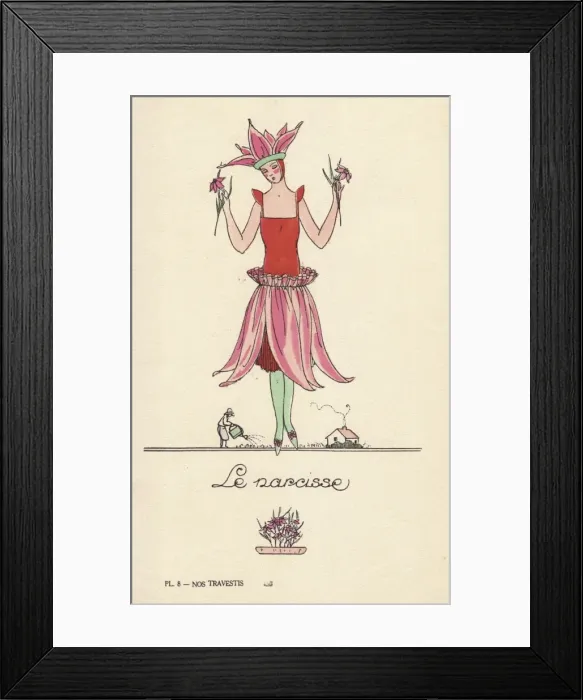 Framed Print : Woman in Mexican fancy dress costume, la Mexicaine Framed Print : Woman in Mexican fancy dress costume, la Mexicaine