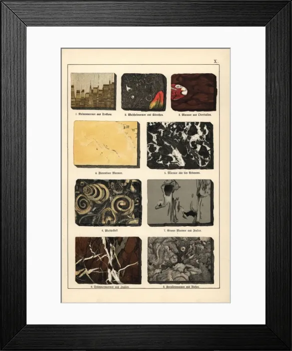 Framed Print : Varieties of marble Framed Print : Varieties of marble