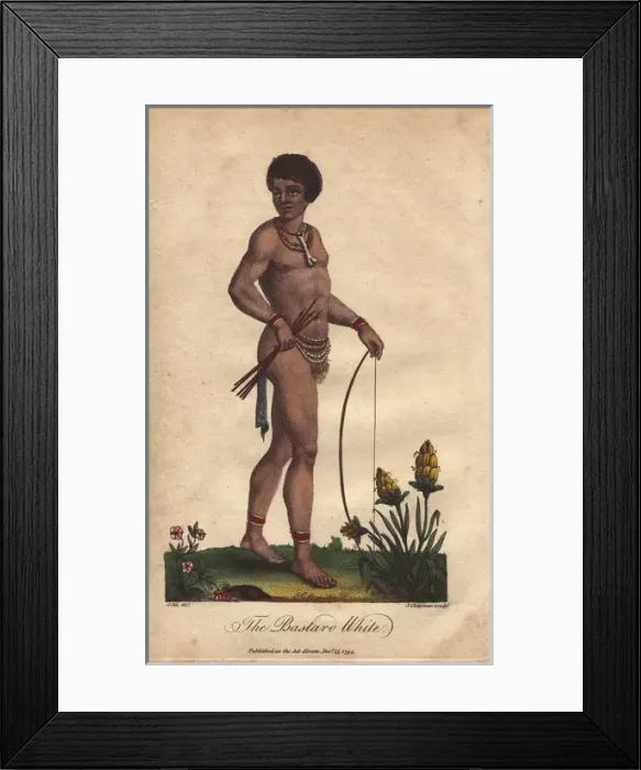 Framed Print : A mixed-race African man wearing a necklace Framed Print : A mixed-race African man wearing a necklace