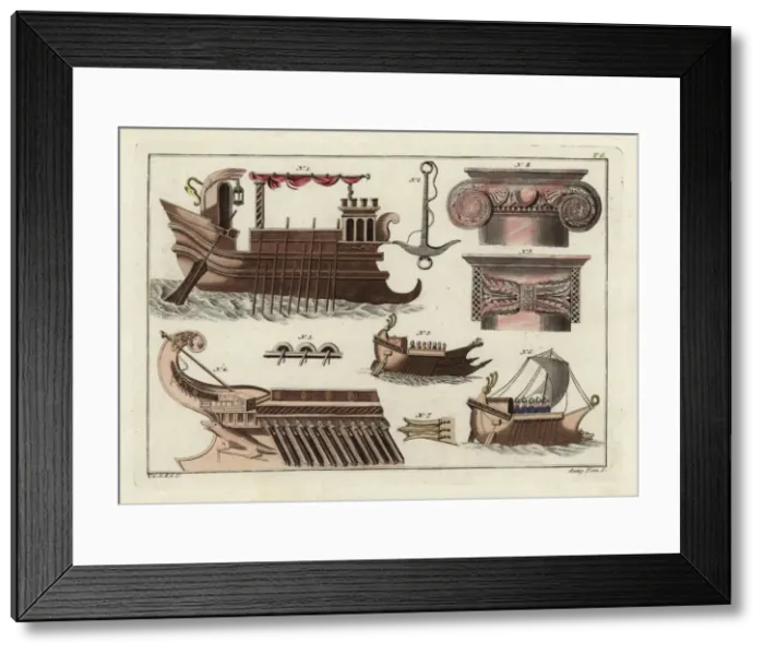 Framed Print : Greek galleys Framed Print : Greek galleys