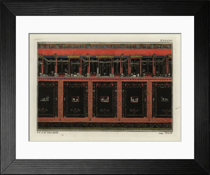 Framed Print : Wall paintings in the Baths of Titus, Rome Framed Print : Wall paintings in the Baths of Titus, Rome