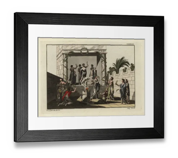 Framed Print : Ceremonies of the Cult of Isis Framed Print : Ceremonies of the Cult of Isis