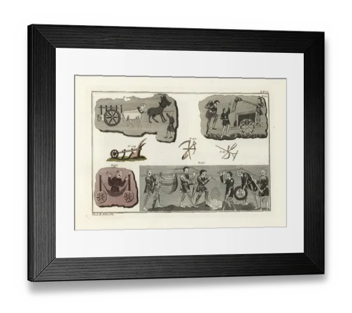 Framed Print : Anglo Saxon agriculture Framed Print : Anglo Saxon agriculture