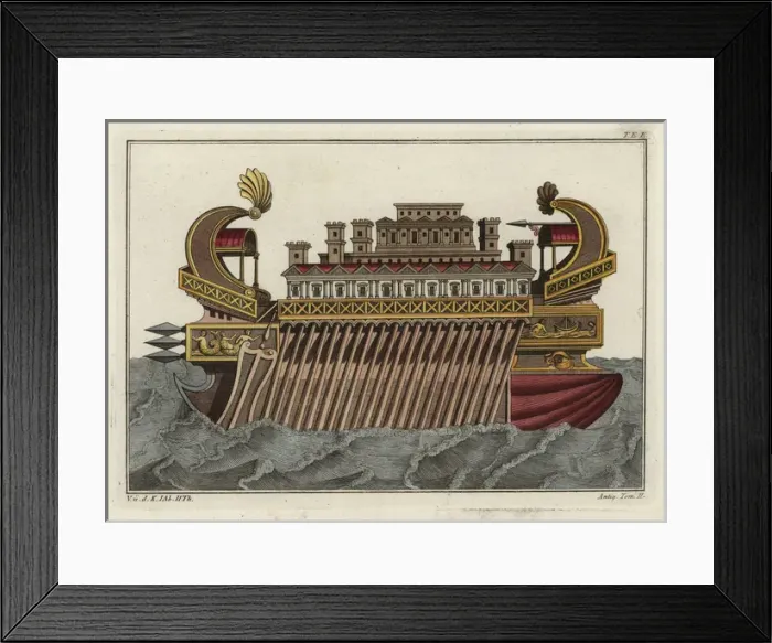 Framed Print : Admiral vessel of Philopater Ptolemy Framed Print : Admiral vessel of Philopater Ptolemy