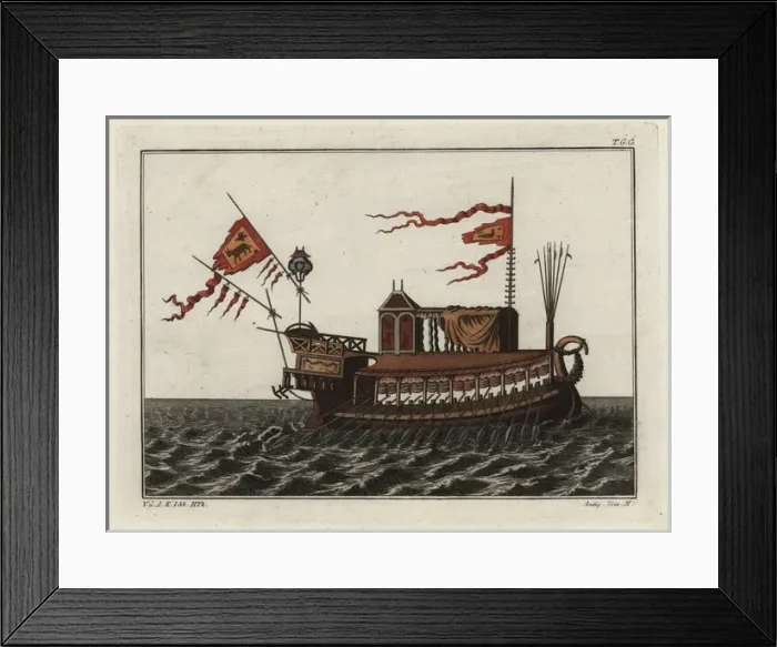 Framed Print : Queen Cleopatras barge Framed Print : Queen Cleopatras barge