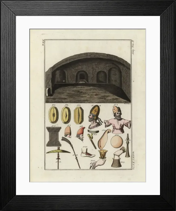 Framed Print : Tomb at Persepolis shields of the Gauls, bonnet Framed Print : Tomb at Persepolis shields of the Gauls, bonnet