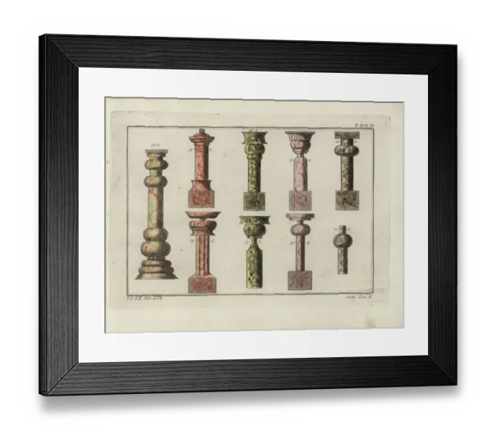Framed Print : Indian marble columns Framed Print : Indian marble columns
