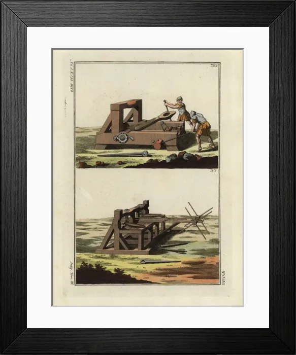 Framed Print : Roman catapult and ballista Framed Print : Roman catapult and ballista
