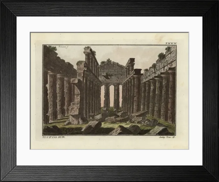 Framed Print : Interior of Roman temple Framed Print : Interior of Roman temple
