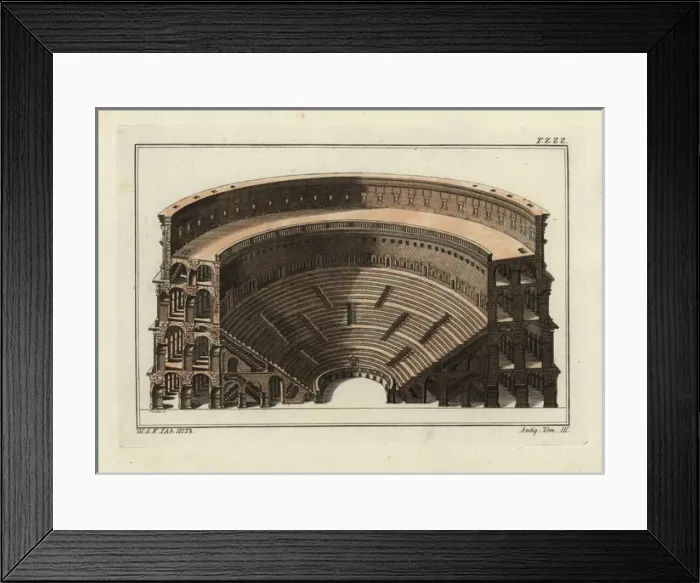 Framed Print : Interior of a Roman ampitheatre Framed Print : Interior of a Roman ampitheatre