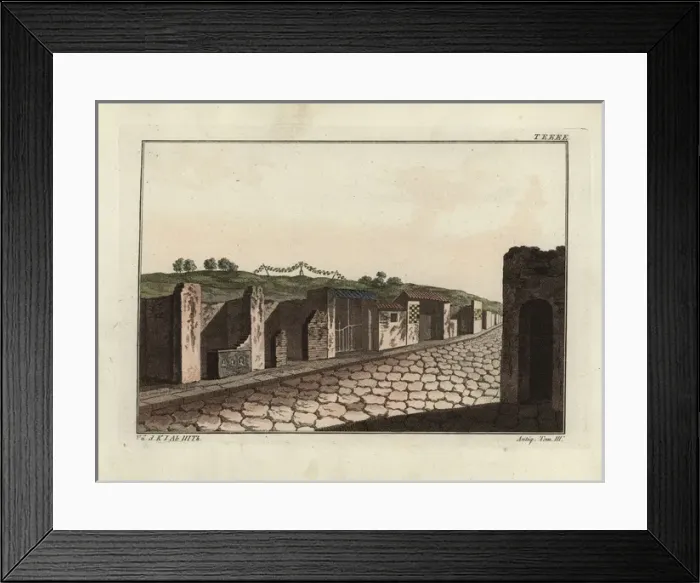 Framed Print : Street in Pompeii Framed Print : Street in Pompeii