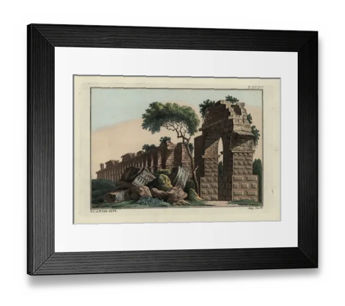 Framed Print : Ruins of a Roman aquaduct Framed Print : Ruins of a Roman aquaduct