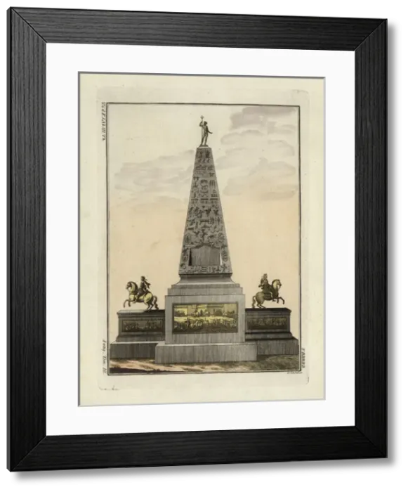 Framed Print : Obelisk erected to Marcus Aurelius and Lucius Verus Framed Print : Obelisk erected to Marcus Aurelius and Lucius Verus