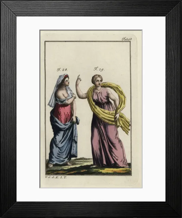 Framed Print : Hesione, Trojan princess, in Greek dress Framed Print : Hesione, Trojan princess, in Greek dress