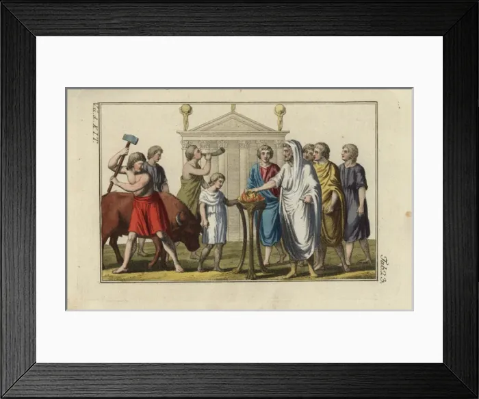 Framed Print : Performance of a Roman sacrifice Framed Print : Performance of a Roman sacrifice