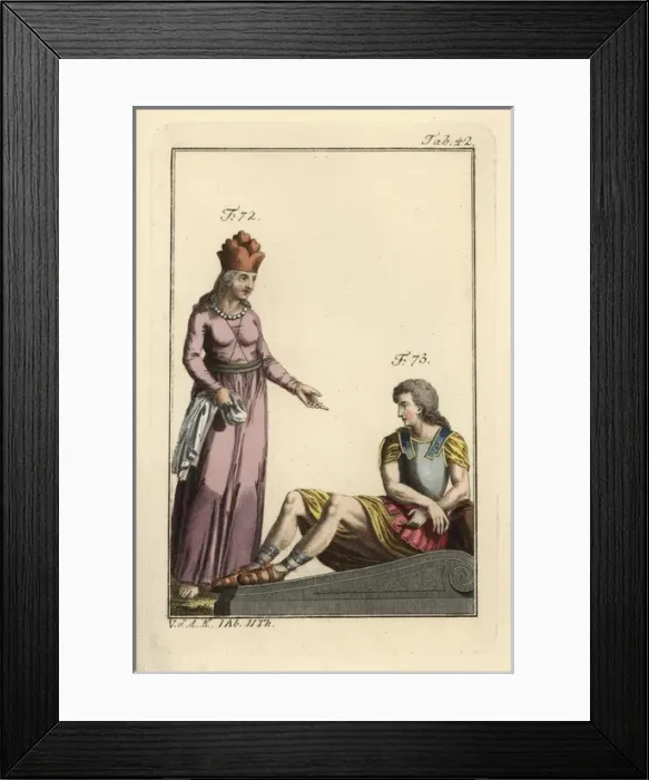 Framed Print : Persian woman and captive king of the Gauls Framed Print : Persian woman and captive king of the Gauls
