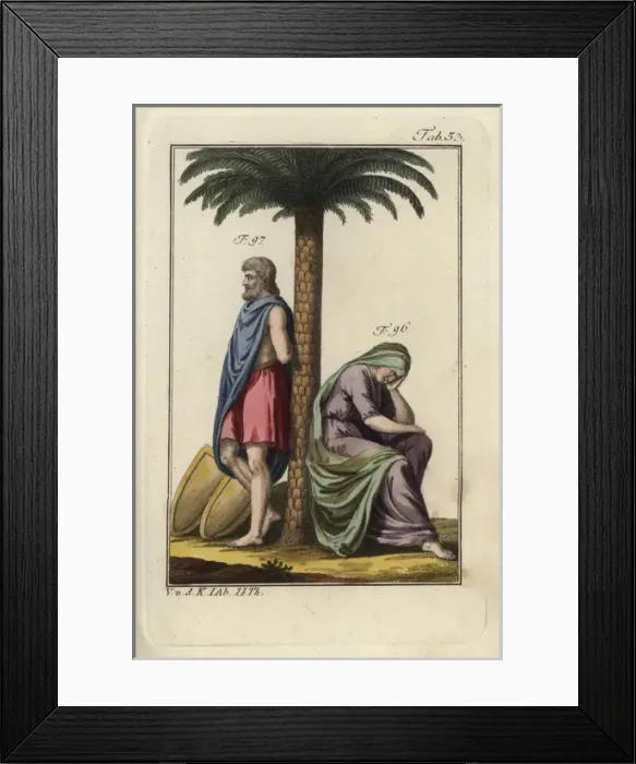 Framed Print : A Jewish woman and captured Hebrew standing Framed Print : A Jewish woman and captured Hebrew standing
