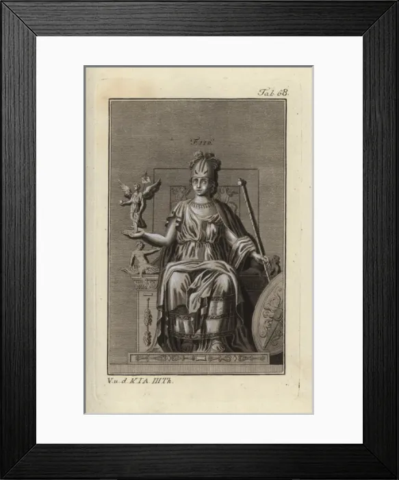 Framed Print : Roma, goddess of the city of Rome, from a monument Framed Print : Roma, goddess of the city of Rome, from a monument