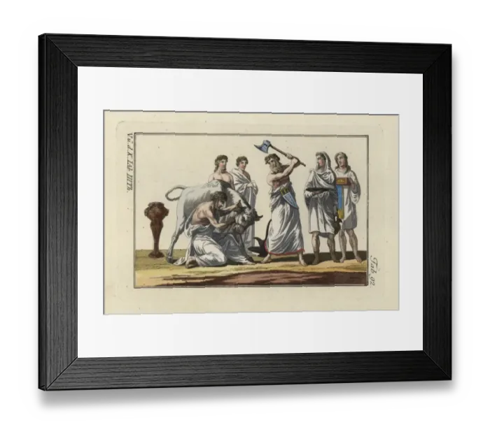 Framed Print : Roman sacrificial offering Framed Print : Roman sacrificial offering